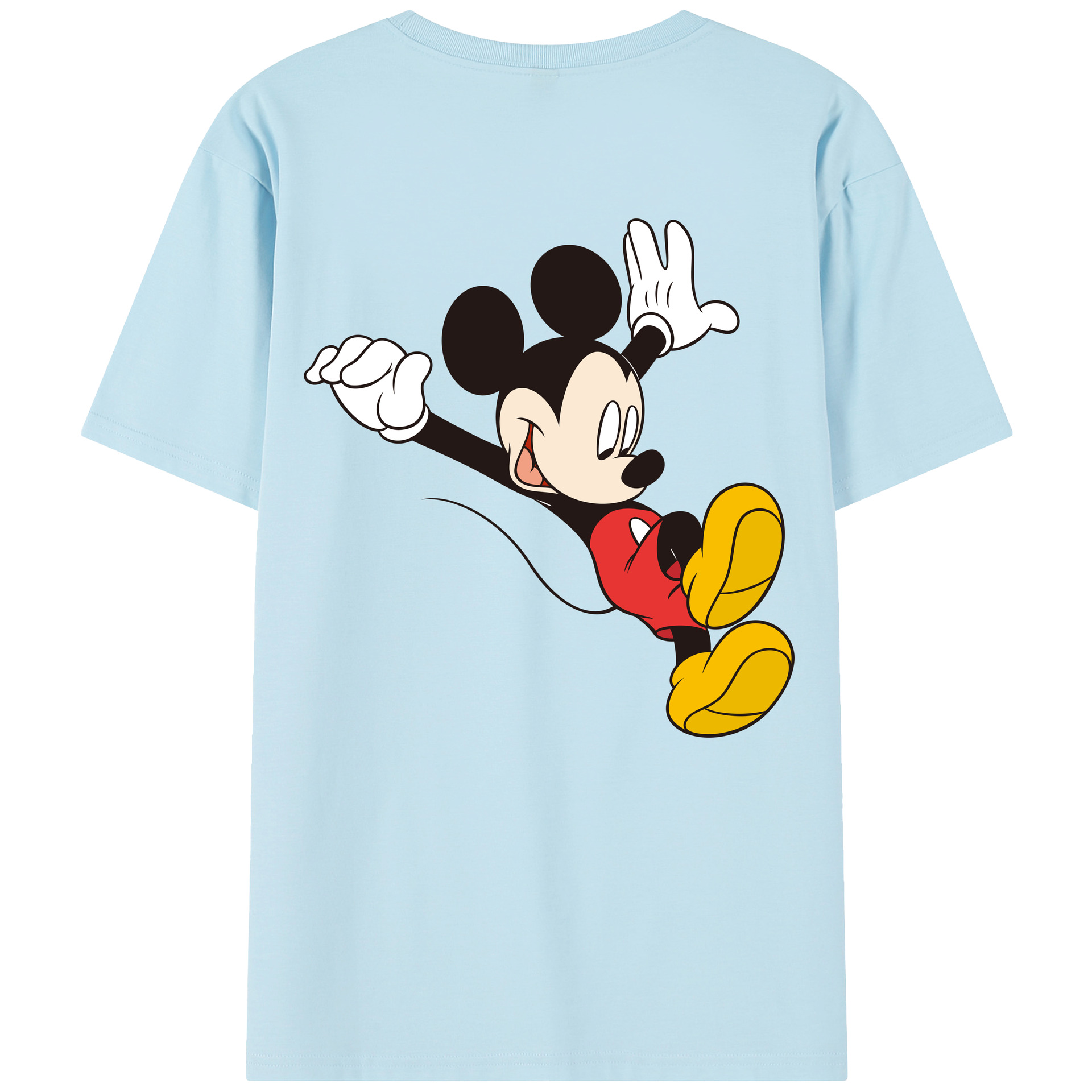 （画像用） ミッキーマウス Mickey Mouse 綿100％半袖Tシャツ（背面プリント）